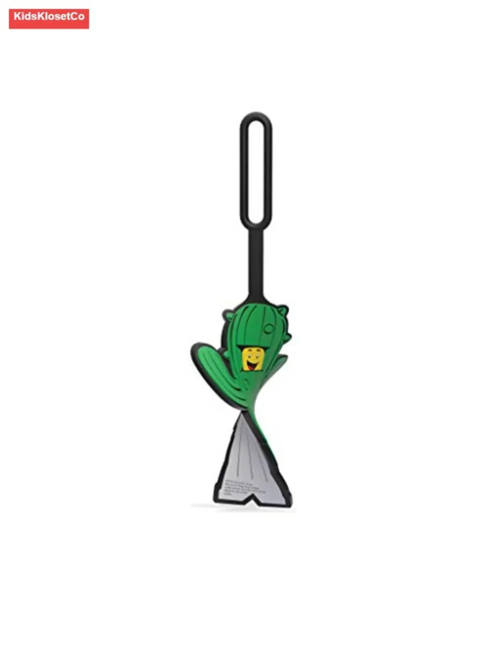 LEGO Silicone Luggage Tag - Cactus Boy, Flexible Bag ID Holder